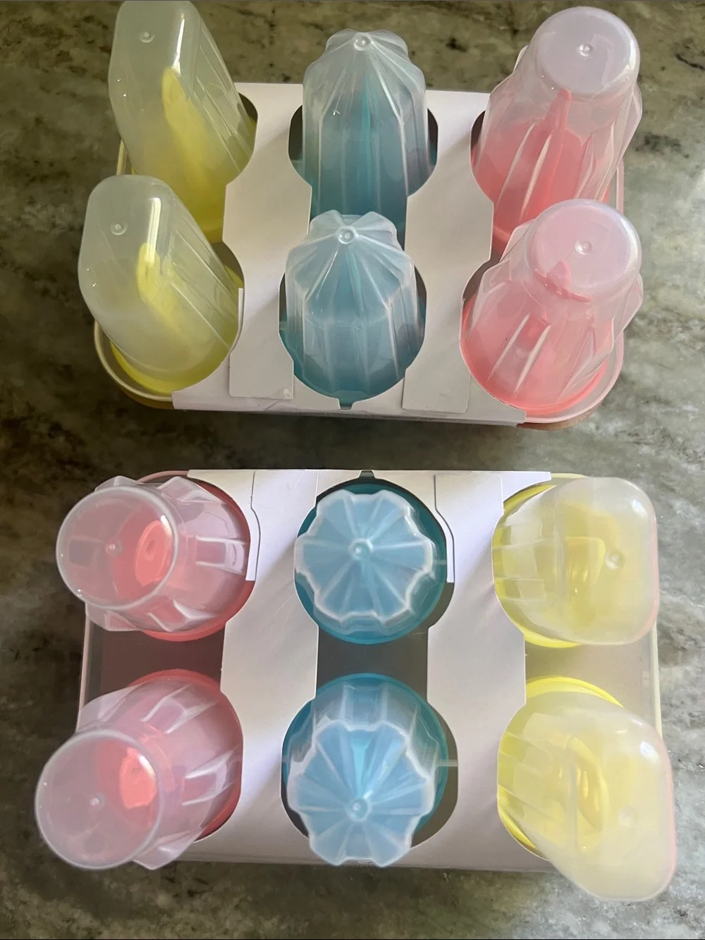 trueliving Ice Pop Ring Maker – Yellow, Teal, Pink Set